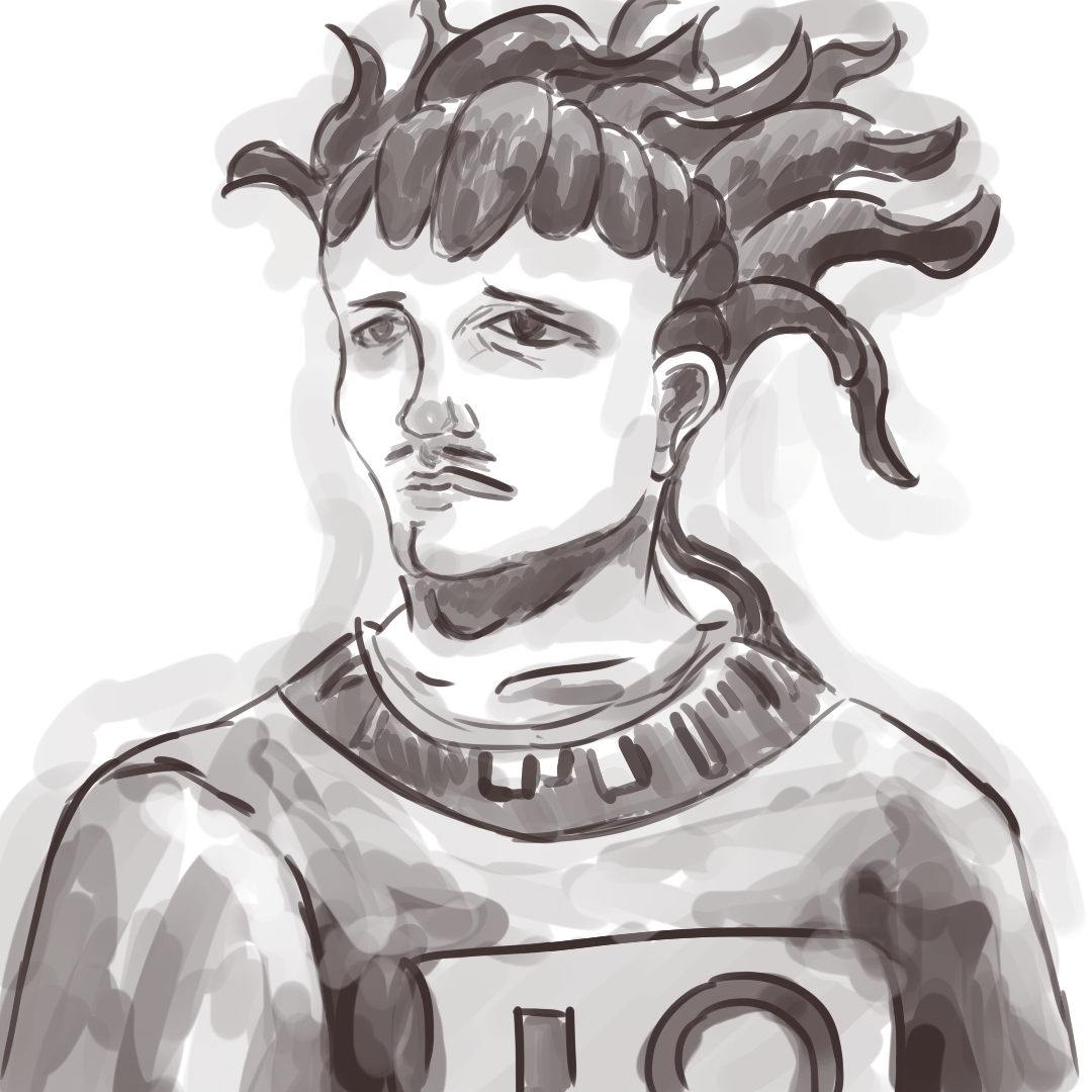 A man with tentacles for hair